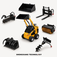 Mini-chargeuse compacte S360 EPA Euro5, capacité de montée de 25 degrés, hauteur de travail de 2400 mm, force de rupture de 3,5 KN, utilitaire compact