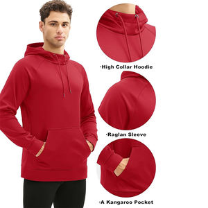 <span class=keywords><strong>Sweat</strong></span>-shirts à col rabattu pour hommes, classiques, essentiels, hip-hop, streetwear, avec logo personnalisé pour hommes, <span class=keywords><strong>sweat</strong></span>-shirt à col montant <span class=keywords><strong>rouge</strong></span>, fabricant - Product Image 2