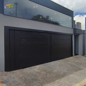 <span class=keywords><strong>Porte</strong></span> de <span class=keywords><strong>garage</strong></span> moderne à double panneau 16x7, style ouvert, panneau affleurant, <span class=keywords><strong>porte</strong></span> <span class=keywords><strong>sectionnelle</strong></span> pour maison, villa, vente en gros - Product Image 2