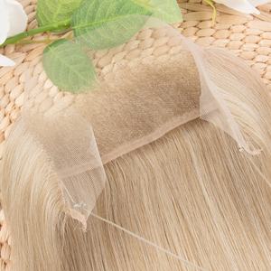 Postizo de cabello con flecos de encaje HD 12x2, nudos invisibles para cabello fino o con retroceso, correa ajustable, postizo para la línea del cabello para mujeres - Product Image 3