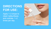 Gouttes de soin des ongles à la vitamine E, marque privée OEM, extra-fortes, à action rapide, liquide réparateur pour ongles abîmés et traitement des cuticules