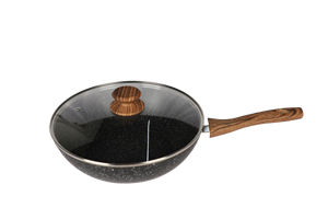 Ensemble <span class=keywords><strong>de</strong></span> casseroles et poêles en <span class=keywords><strong>pierre</strong></span> <span class=keywords><strong>de</strong></span> <span class=keywords><strong>lave</strong></span> noire antiadhésive moderne <span class=keywords><strong>de</strong></span> 12 pièces avec couvercle en verre, compatible induction, ustensiles <span class=keywords><strong>de</strong></span> cuisine - Product Image 3