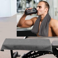 Serviette de sport en microfibre EMD Factory, vente en gros, tissage gaufré, absorbante, séchage rapide, sans odeur, anti-transpiration, douce, sans peluches, pour la gym