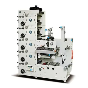 Flexo Printing Machine Multi Colors Flexographic Press for Film Adhesive Labels 5 Colour Label Flexo Printing Press