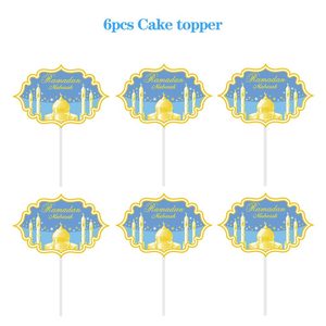 <span class=keywords><strong>2022</strong></span> En stock: Bandera de Ramadán Mubarak, Globo de Eid al-Fitr, Tarjeta para Pastel de Eid Mubarak, Ideal para Suministros de Fiesta de Eid XJ0321 - Product Image 4