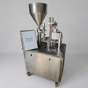 Machine de scellage automatique à 1 tête pour gobelets de produits laitiers liquides (Lassi, Curd, Shrikhand, Yaourt) – Haute Productivité, Réglage Numérique - Product Image 1
