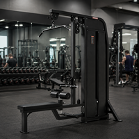 Máquina de Ejercicios TZFITNESS para Tirada de Bíceps y Remo con Selector de Peso, Doble Función, con Carga de Pernos, para Ejercicios de Espalda