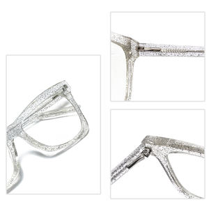 Lunettes de lecture surdimensionnées anti-lumière bleue pour femmes, style ordinateur, verres <span class=keywords><strong>PC</strong></span> TR90, monture pleine bordure, logo personnalisé, montures personnalisées - Product Image 3