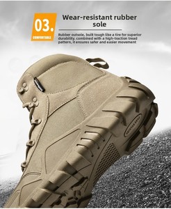 Botas Tácticas para Hombre, Impermeables, de Camuflaje, para Senderismo, Aventura, Rescate y Entrenamiento, Talla Grande, Tela Oxford - Product Image 6