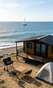 Casa Container Prefabbricata <span class=keywords><strong>di</strong></span> Lusso Espandibile in Acciaio, Design Moderno, Impermeabile, Resistente <span class=keywords><strong>al</strong></span> Fuoco, Facile Installazione per Resort e Zone Costiere - Product Image 2