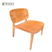 Fauteuil Lounge Moderne - Structure en Bois Courbé d'Eucalyptus de Qualité Supérieure pour Hôtels et Bureaux à Domicile