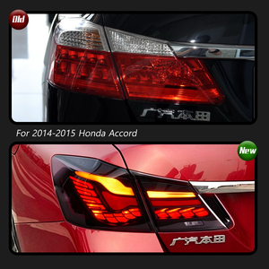 ไฟท้าย TYPY สำหรับรถยนต์ Honda Accord รุ่นที่ 9 ปี 2014-2015 แบบ LED ลายเกล็ดมังกร พร้อมไฟเลี้ยวแบบไล่ระดับ - Product Image 3