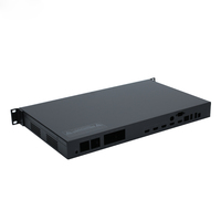 1U 19" 482x44x300mm Kotak Aluminium Anodized untuk Amplifier, Kontrol Industri, Elektronik, Housing, Enclosure, Chassis, Case, Rak Server