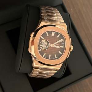 Reloj Mecánico Automático con Movimiento NH38, Esqueleto, Cristal de Zafiro, Resistente al Agua, Relojes de Pulsera de Moda, Venta al Por Mayor - Product Image 5