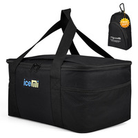 Thermo-Lieferbox für E-Scooter, Lebensmittellieferung, Pizza, Mittagessen, 600D, 37x28x22cm