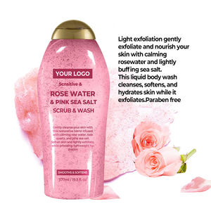 GREENLEM Niacinamide Rose Sea Salt Moisturizing Whitening Deep Cleansing Body Wash Bath Shower Gel for Normal Skin Female Adults - Product Image 6