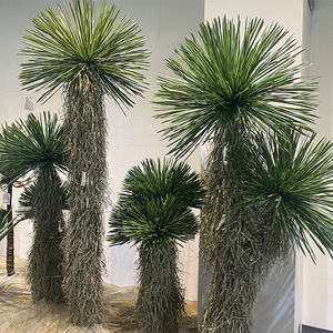 Arbre artificiel Yucca Dream Castle 200 cm+, plante paysagère en caoutchouc souple, verdure du désert - Product Image 1