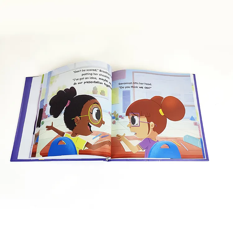 Libro islamico arabo personalizzato per bambini stampa digitale su tavola Duplex durevole personalizzato libri per bambini con Design personalizzato