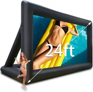 High Quality Custom Any Size Indoor Outdoor Inflatable Projection Cinema Movie Screen For Sale