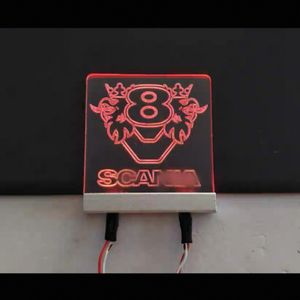 Emblema de Parrilla Delantera con Luz LED Blanca de 24V, Logotipo V8, Compatible con Camiones <span class=keywords><strong>Scania</strong></span> - Product Image 6