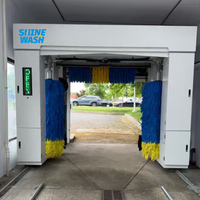 Machine de lavage de voitures professionnelle à conception améliorée avec système de contrôle PLC à distance et sécheur d'air pour station de lavage automobile