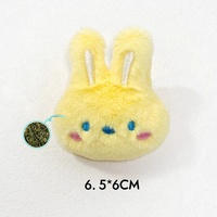 Jouet en peluche pour chat en forme de lapin moelleux, jouet à la menthe pour chaton, jouet à mâcher résistant aux morsures, jouet interactif pour chat, jouet à mâcher pour chat, jouet pour nettoyer les dents