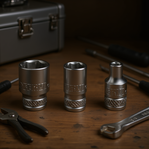 Clé à douille hexagonale Fervi, série normale, 6 points, acier au chrome vanadium - Product Image 3