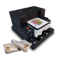 Pencetak Inkjet A3 DTG otomatis penuh, pencetak kaus Flatbed langsung ke garmen putih dan warna cetak waktu sama DTG