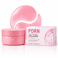 Patchs pour les yeux au collagène et à la caféine rose PDRN en gros, 60 patchs, masque raffermissant au rétinol pour les poches, les cernes et les ridules