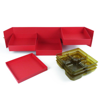 Boîte Cadeau Rigide de Luxe Personnalisée pour Gâteaux de Lune et Sushi, Embossage, Lamination Mate, Emballage en Carton Recyclable, Fête de la Mi-Automne