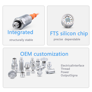 Промышленный встраиваемый датчик давления <span class=keywords><strong>4</strong></span>-20 мА для измерения давления жидкостей/газов, нержавеющая сталь, высокоточная гидравлическая система - Product Image 2