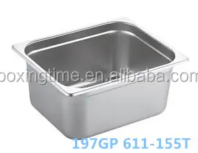 Acero inoxidable 1/1 <span class=keywords><strong>America</strong></span> Gastronorm sartén contenedor de comida sartén cuadrada - Product Image 2