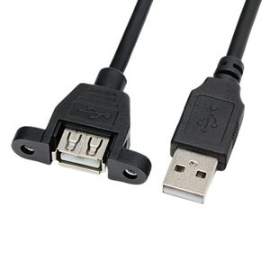 Usb Extension Cable Male To Female With <b>Screw</b> Holes For Panel Mounting 3mm Oxygen Free <b>Copper</b> Wire - Product Image 4