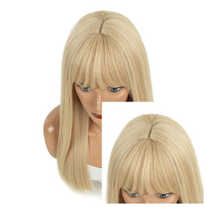 Parrucche per il commercio estero lunghi capelli ricci castano freddo otto frangette soffice grandi onde sensazione ambientale parrucca - Product Image 3