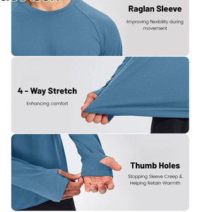 Wholesale Custom t Shirt Odm Custom Polyester T-shirt Men <strong>Clothing</strong> t Shirts Long Sleeve Gym T-shirt - Product Image 2