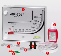 MC-700 MARK II Hydraulic Type Red Oil Differential Pressure Gauge Specifically for Purification Rooms Breeding Chicken Houses