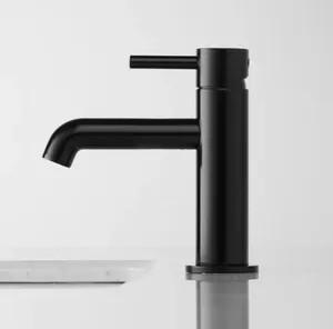 Robinet de salle de bain en acier inoxydable SUS304 mitigeur à un trou robinet noir mitigeur lavabo lavabo vanité évier robinet