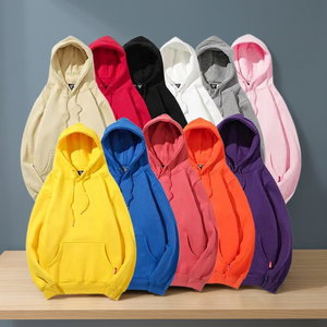 Sudaderas con Capucha de Color Sólido para Hombre, Corte Regular, Algodón French Terry, Sudadera Informal para Otoño - Product Image 2