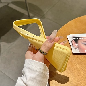 Funda para <span class=keywords><strong>iPhone</strong></span> 17 <span class=keywords><strong>Pro</strong></span> <span class=keywords><strong>Max</strong></span> 16 15 14 <span class=keywords><strong>13</strong></span>, Color Naranja, TPU Texturizado, Antigolpes, Diseño Liso, Color Sólido - Product Image 4