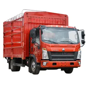 China used and new car heavy duty HOWO truck 160hp 5.2m 7.5t load diesel light goods vehicle for cargo transport