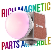 TOLIFO PL-15RGB Lumière vidéo LED portable RVB pleine couleur, mini lumière pour caméra pour la photographie avec batterie rechargeable de 18,5 Wh