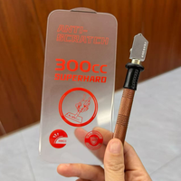 Nouveauté, verre trempé KK9 300CC HD 9H anti-rayures, protection d'écran sur mesure pour téléphone portable pour 15/16/17/18 Pro Max