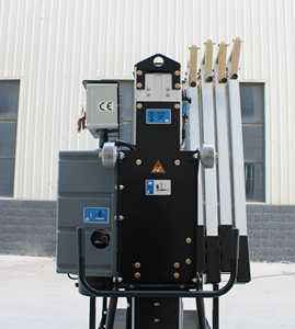 Éénkolom Elektrische Aluminiumlegering <span class=keywords><strong>Lift</strong></span> Gemakkelijk Te Vervoeren Lichtgewicht Genoeg Voor Één Persoon Om Verticale Mastlift Op Te Tillen - Product Image 6