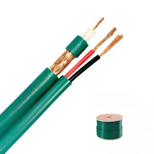 <span class=keywords><strong>Cable</strong></span> <span class=keywords><strong>coaxial</strong></span> KX7 KX6 con 2 conductores <span class=keywords><strong>de</strong></span> Cu trenzados <span class=keywords><strong>de</strong></span> potencia <span class=keywords><strong>Cable</strong></span> <span class=keywords><strong>de</strong></span> <span class=keywords><strong>Internet</strong></span> <span class=keywords><strong>de</strong></span> 305m PVC verde sólido LSZH - Product Image 3
