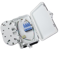 Kotak Distribusi Fiber FTTH Termination Box 16 Core Outdoor ABS NAP FDB ODP Caja PLC Splitter Putih