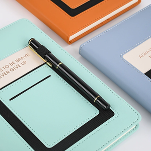 Agenda de Cuero Pu A5 Personalizada Creativa, Agenda de Tapa Dura, Diario de Cuero PU con Portalápices, Bolsillo <span class=keywords><strong>para</strong></span> Móvil, Logotipo Personalizado - Product Image 5