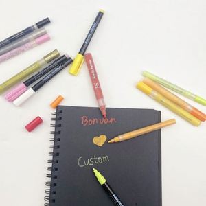 Juego de Rotuladores de Pintura Acrílica Permanente de 12 Colores Personalizados con Logotipo para Estudiantes, Arte de Graffiti - Product Image 2