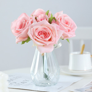 <b>Artificial</b> Rose <b>Bouquet</b> Silk Flowers High Simulation Luxury Home Decor Valentine's Day Wedding Props - Product Image 3