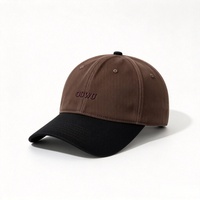 Casquette de baseball 6 panneaux color block, sport décontracté, logo brodé, boucle métallique, unisexe, multi-usages, vente en gros