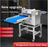 Nouvelle machine à découper la viande en acier allié, entièrement automatique, taille de découpe réglable, capacité de découper la viande congelée